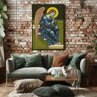 Contemplative Angelic Icon Poster