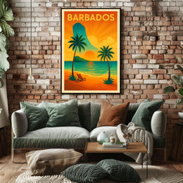 Barbados Sunset Poster