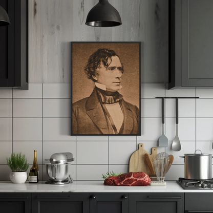 Franklin Pierce 14th President Sepia Photo