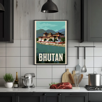 Vintage Poster Bhutan