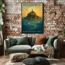 Mont-Saint-Michel A Timeless Tapestry Poster