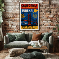 California's Iconic Diversity: Cultural or Heritage Poster