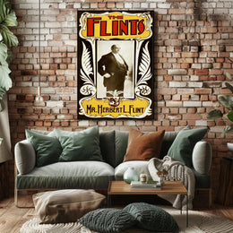 Vintage Herbert L. Flint Poster Historical or Presidential Poster