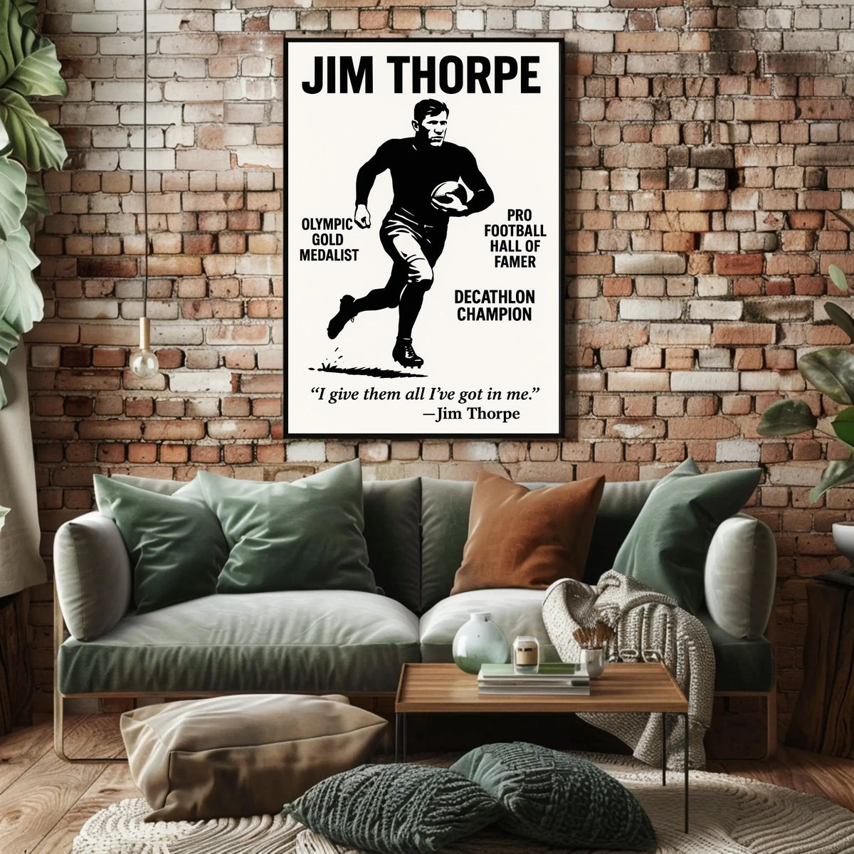 Jim Thorpe Poster Celebrating Thorpe Legacy and Heritage