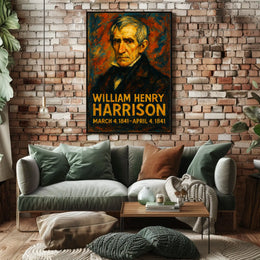 William Henry Harrison 9Th President Poster