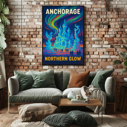 Anchorage Northern Glow Poster