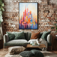 Abstract Cityscape Abstract Poster