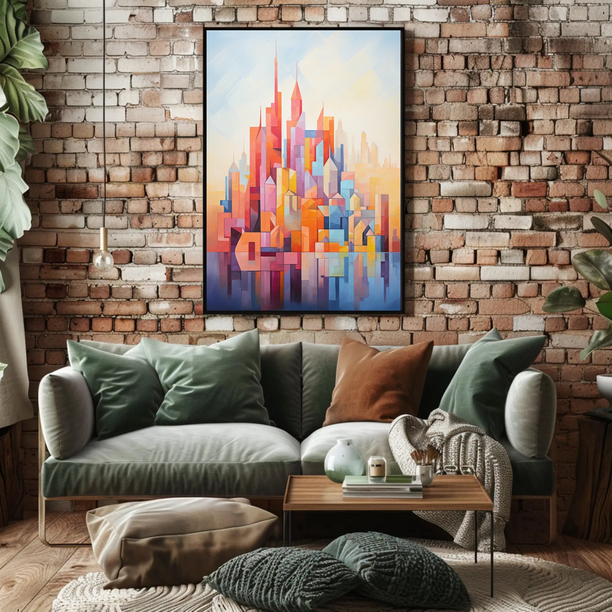 Abstract Cityscape Abstract Poster