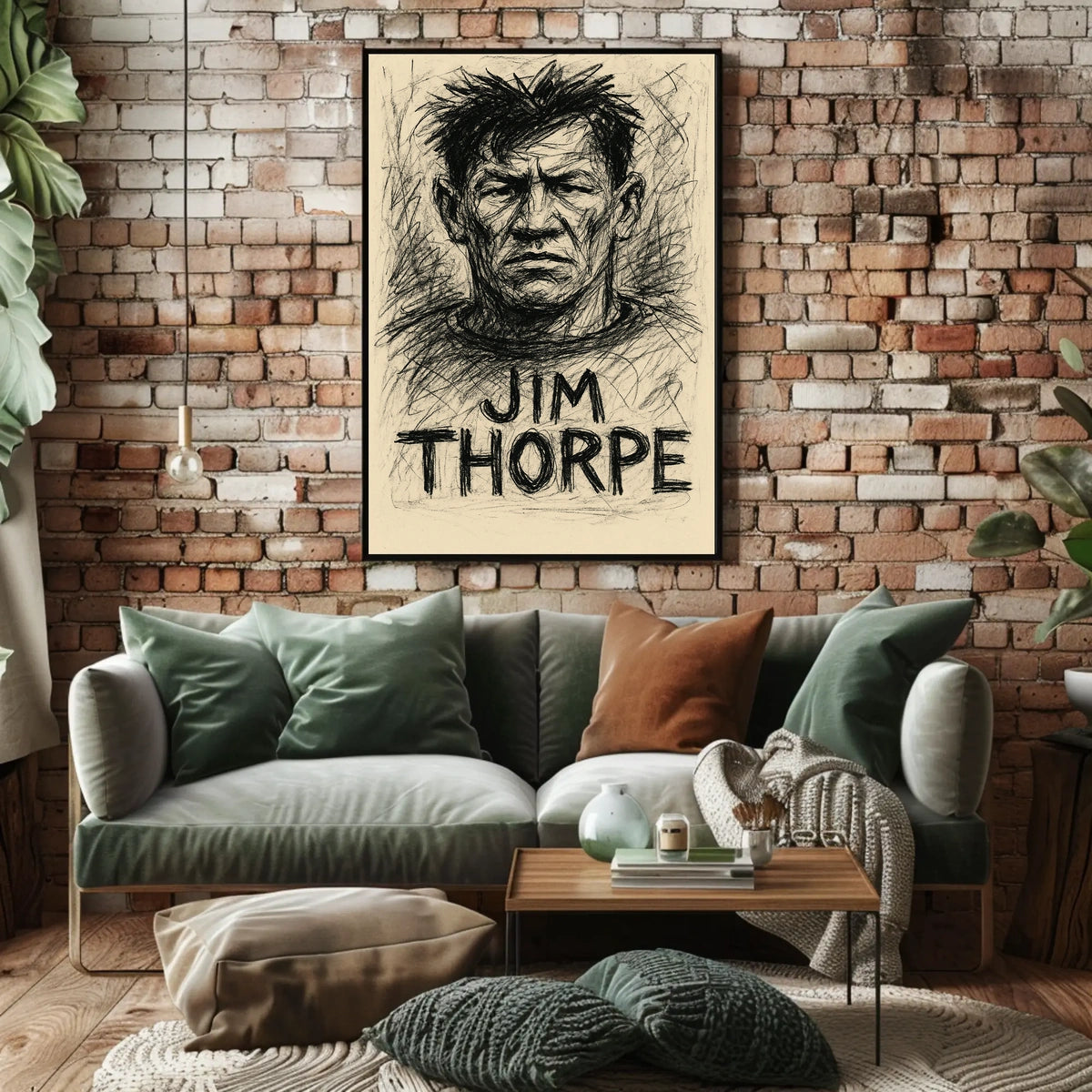 Jim Thorpe Portrait Poster