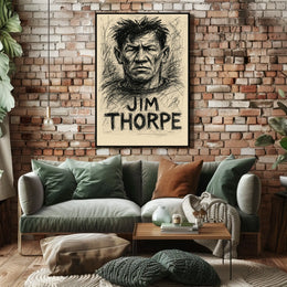 Jim Thorpe Portrait Poster