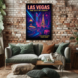 Las Vegas The City of Lights Poster