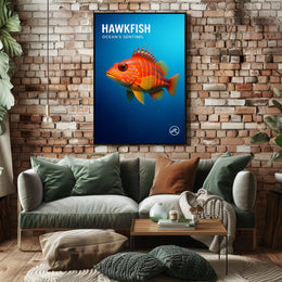 Hawkfish Ocean's Sentinel Poster PosterGoat