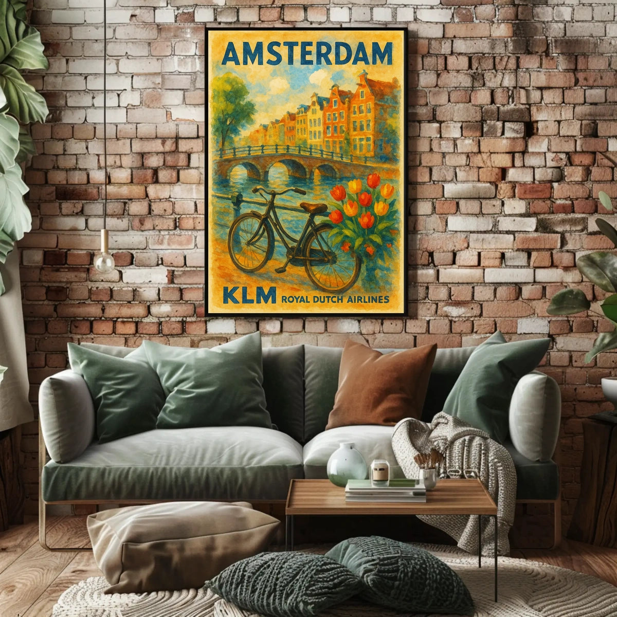 Amsterdam Travel Poster