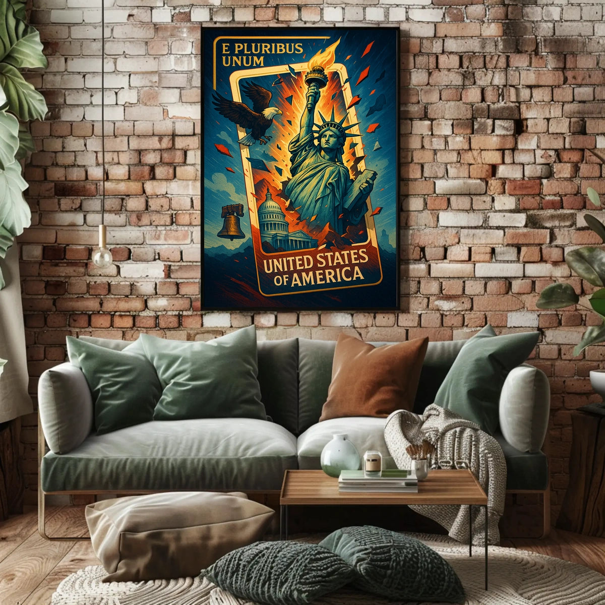 United States Of America Symbols Of Poster