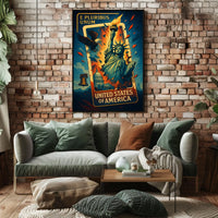 United States Of America Symbols Of Poster