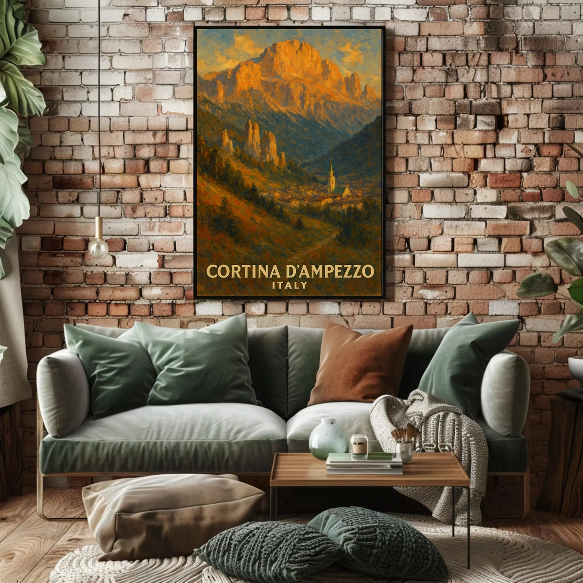 Cortina DAmpezzo Italian Alpine Poster