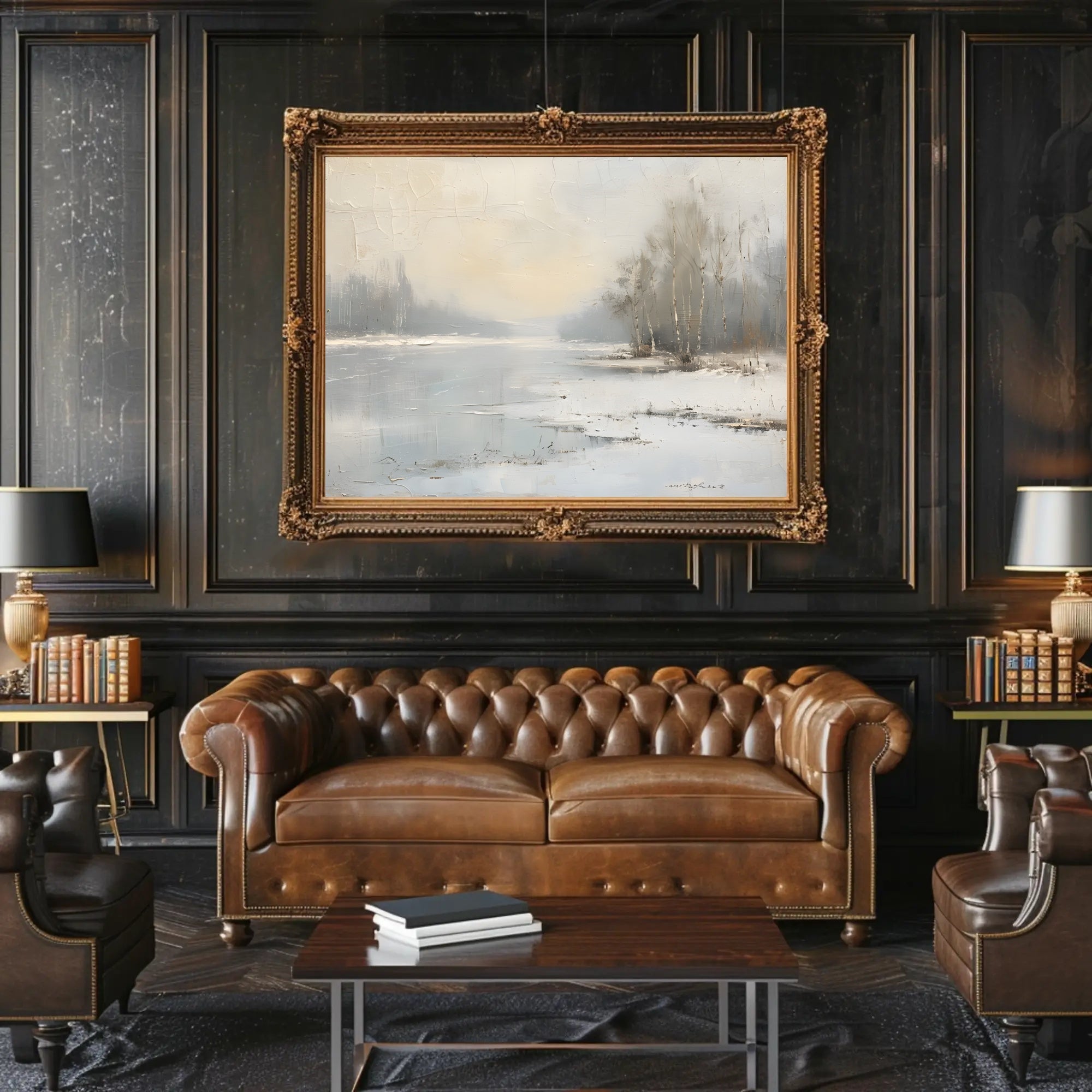 Tranquil Winter Landscape Poster