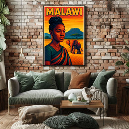 Malawi A Vibrant Portrait Poster