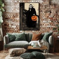 Vampire Halloween Gothic Artwork Sketch Poster