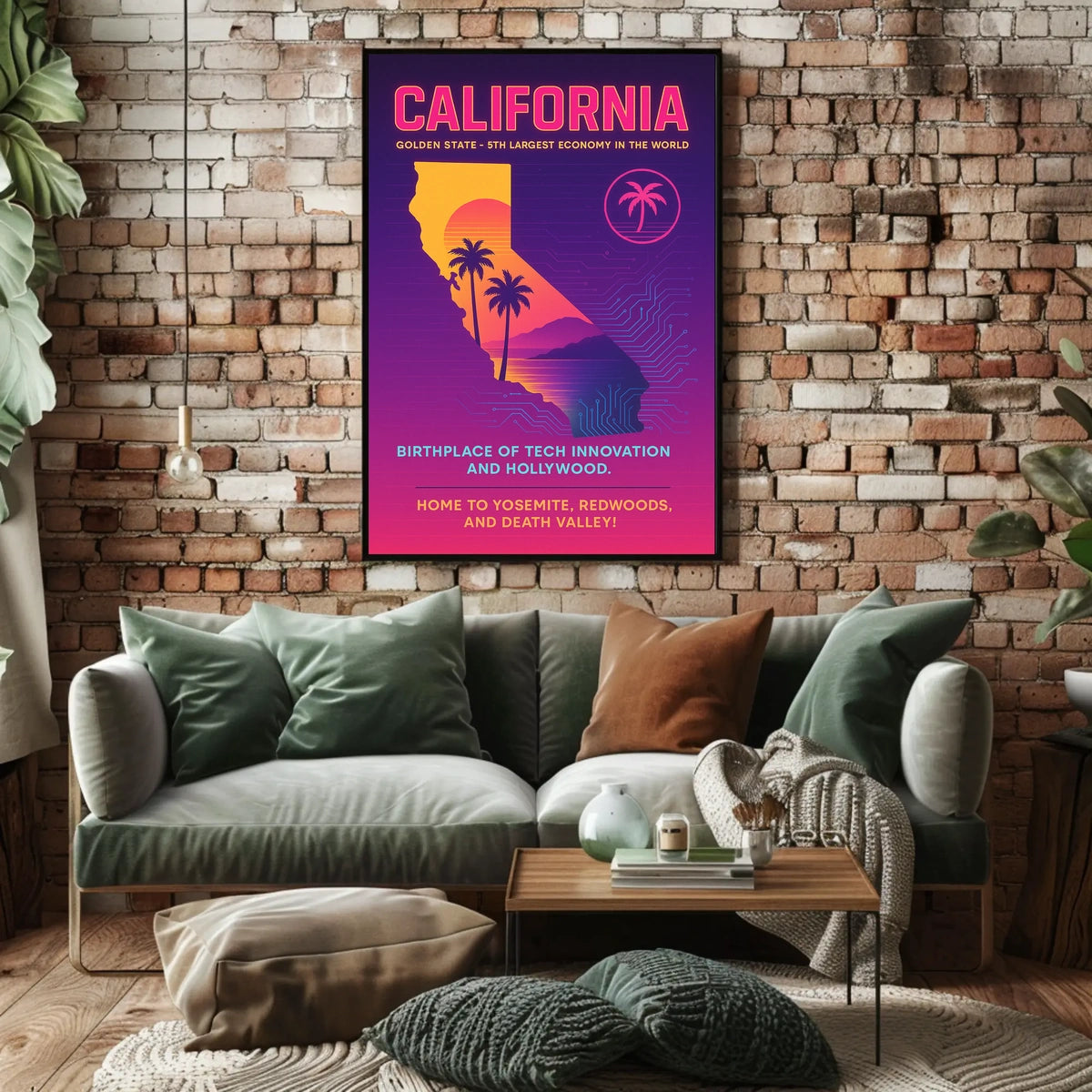 California The Golden State Poster
