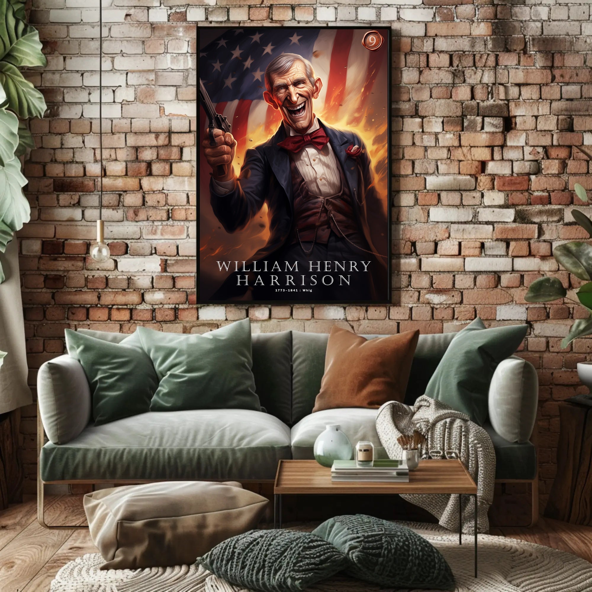 William Henry Harrison Tribute Poster