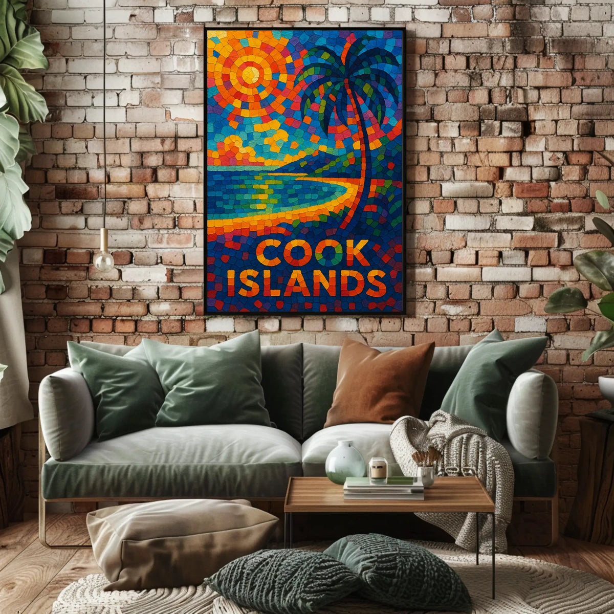 Cook Islands Mosaic Poster