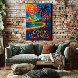 Cook Islands Mosaic Poster