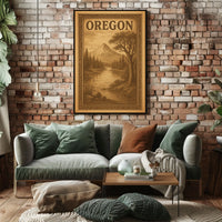 Oregon Scenic Landscape Poster