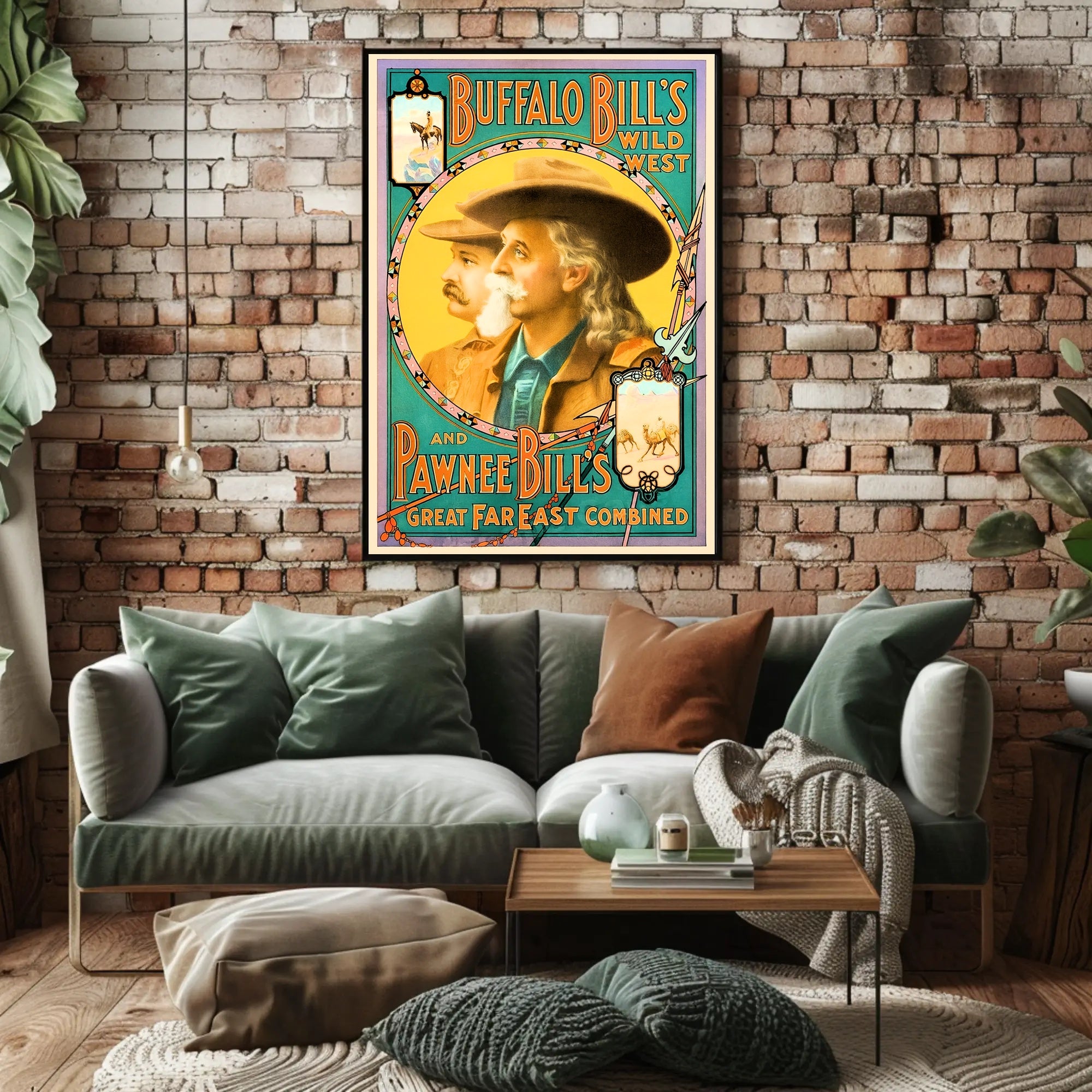 Buffalo Bill's Wild West and Pawnee Bill's Art Print PosterGoat