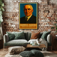 Harding Vintage Patriotic Leadership Poster