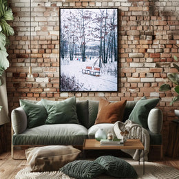 Winter Serenity In The Park Poster