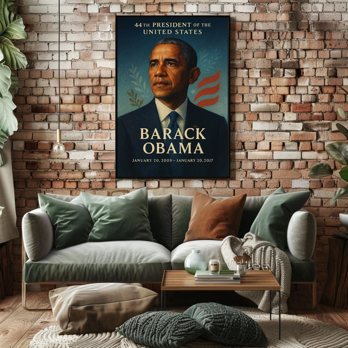 Barack Obama Classic Portrait Historical or Presidential Poster