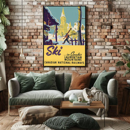 Ski In CanadaS Laurentian Mountains Poster