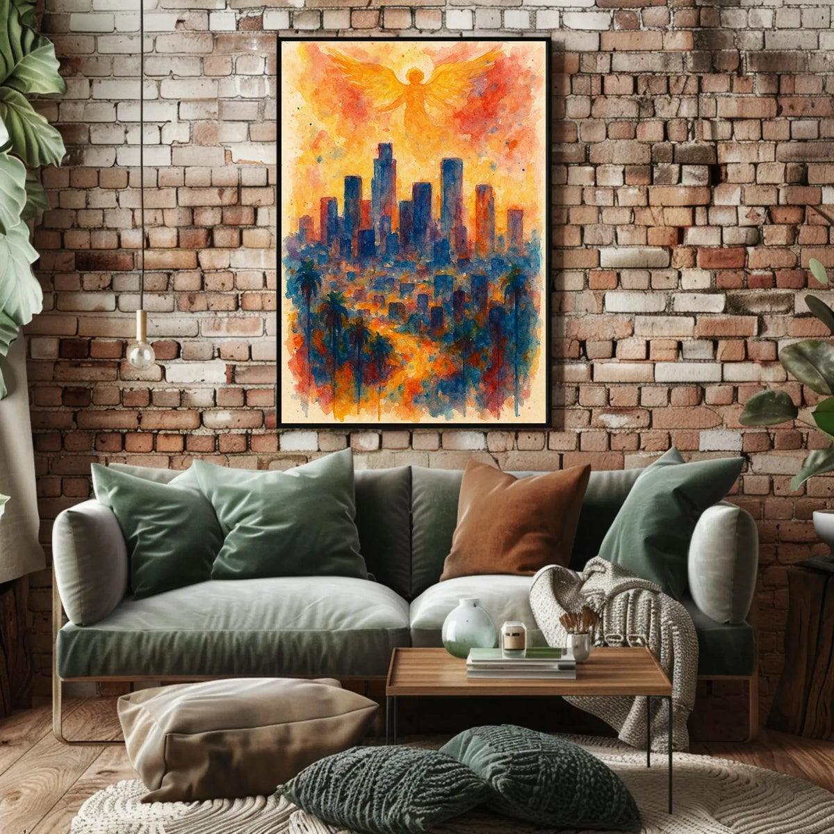 Angelic Skyline Wanderlust Home Gallery Wall Art Decor Dream Keepsake Calming Portrait Poster