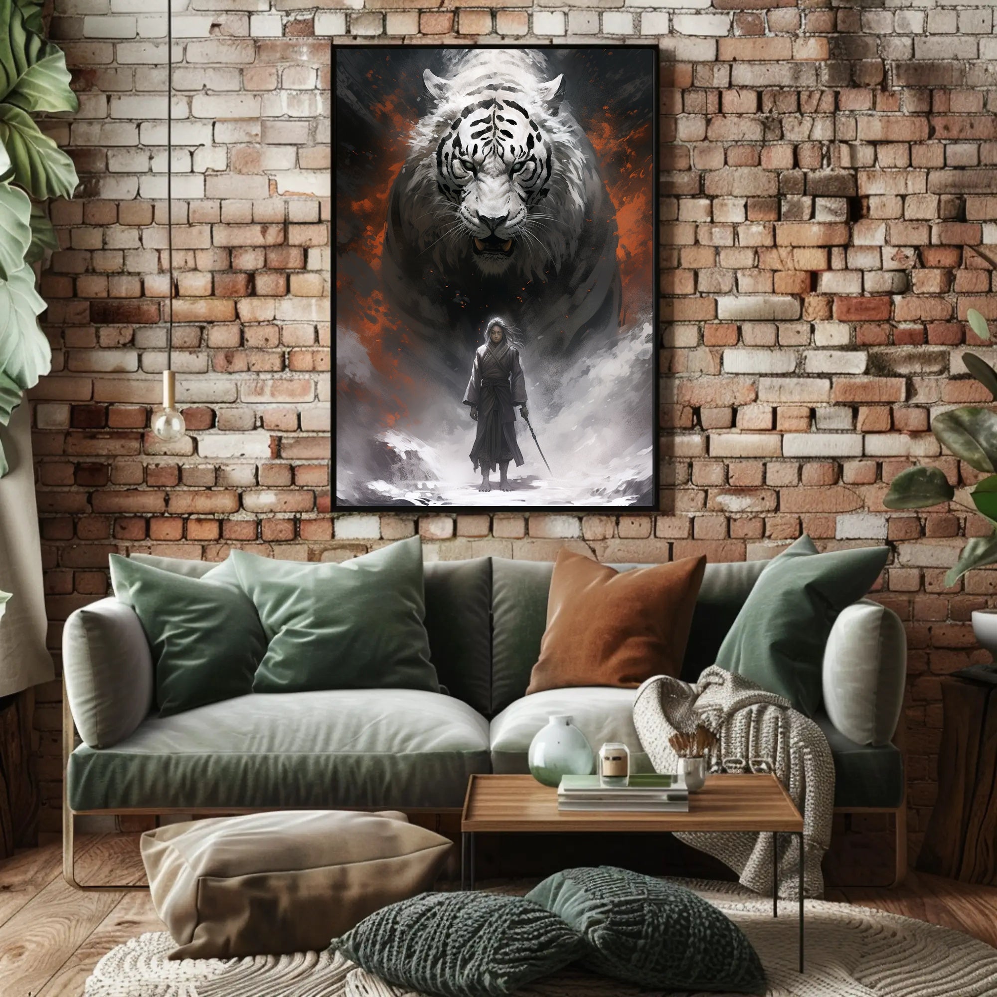 Warrior And The White Tiger Poster