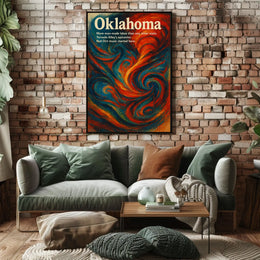 Oklahoma A Vibrant State Poster