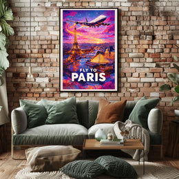 Fly To Paris Poster