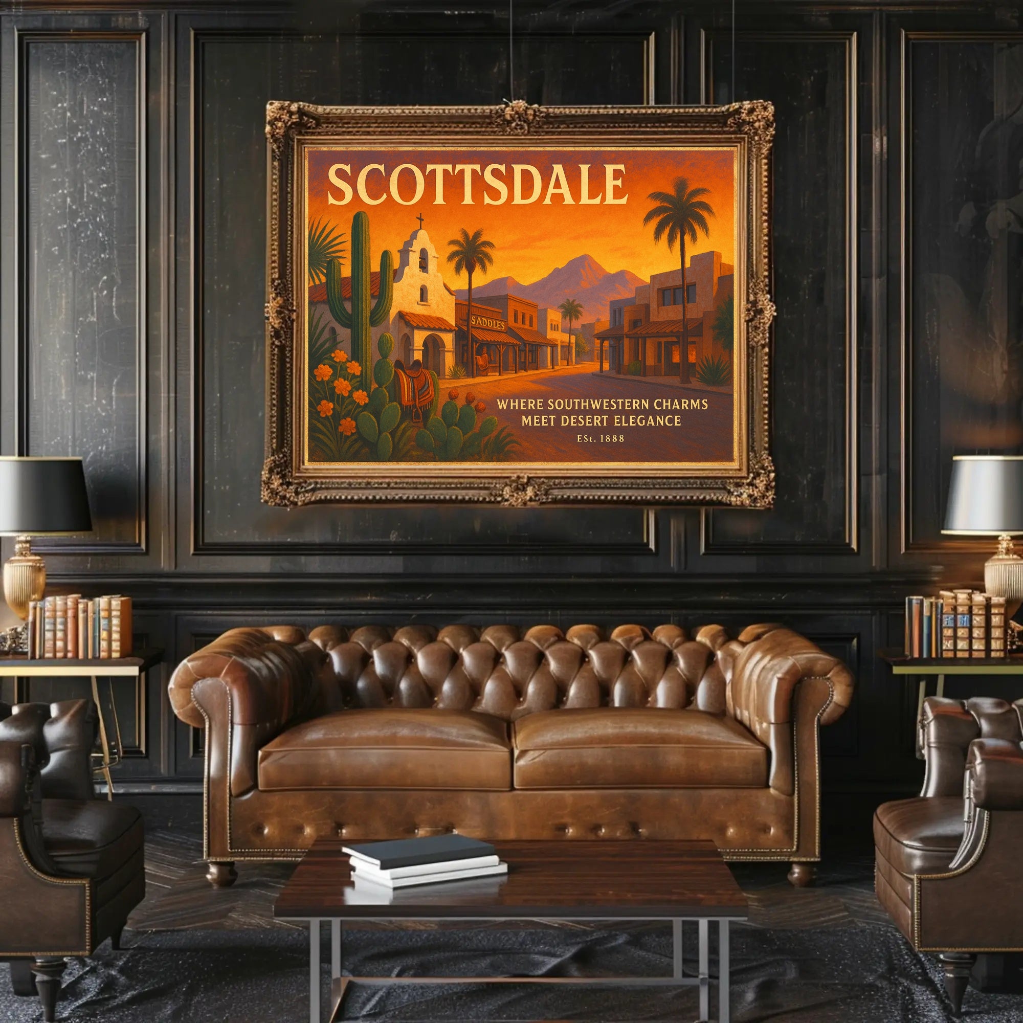 Scottsdale Southwestern Charm Travel Poster