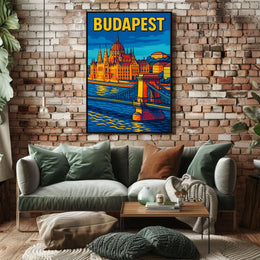 Budapest A Vibrant Cityscape Poster