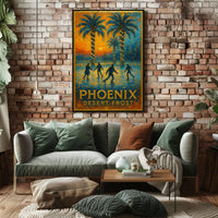 Phoenix Desert Frost Poster