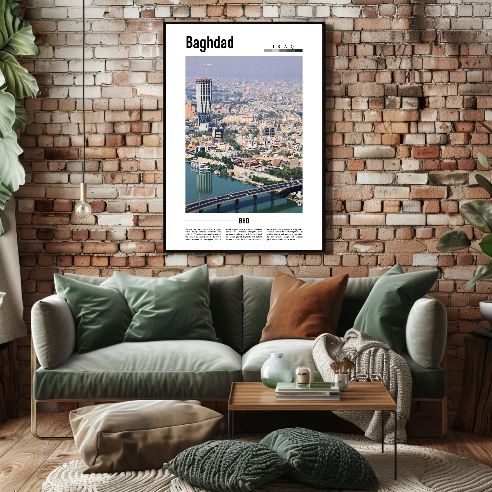 Baghdad Skyline Fusion Urban or Cityscape Poster PosterGoat