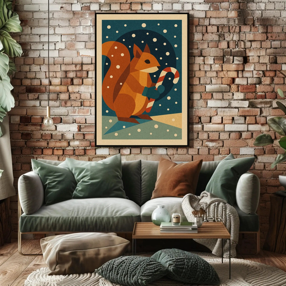 Winter Squirrel Poster