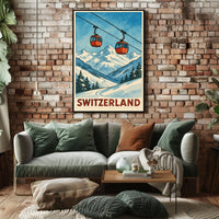 Switzerland Alpine Adventure Poster