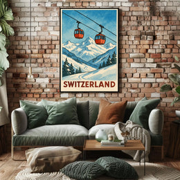 Switzerland Alpine Adventure Poster