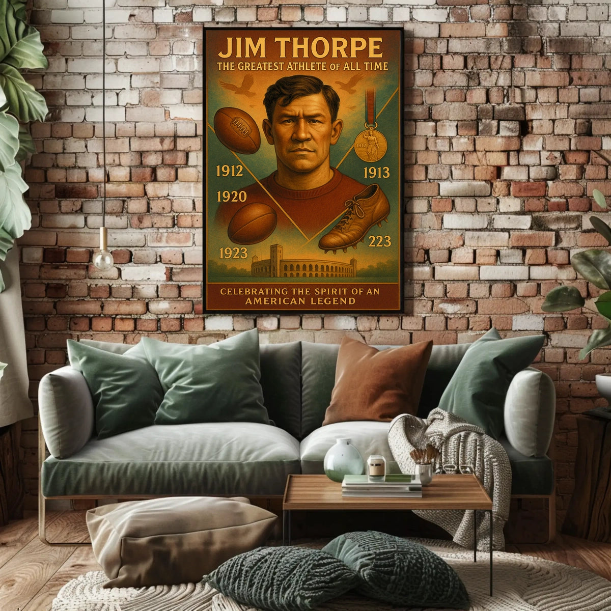 Celebrating Jim Thorpe The Greatest Athlete Jim Thorpe Poster