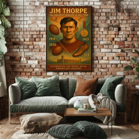 Celebrating Jim Thorpe The Greatest Athlete Jim Thorpe Poster
