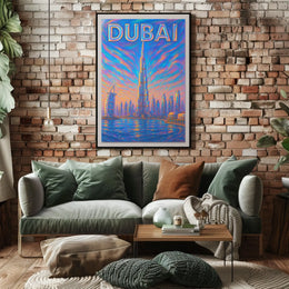 Dubai Skyline Poster