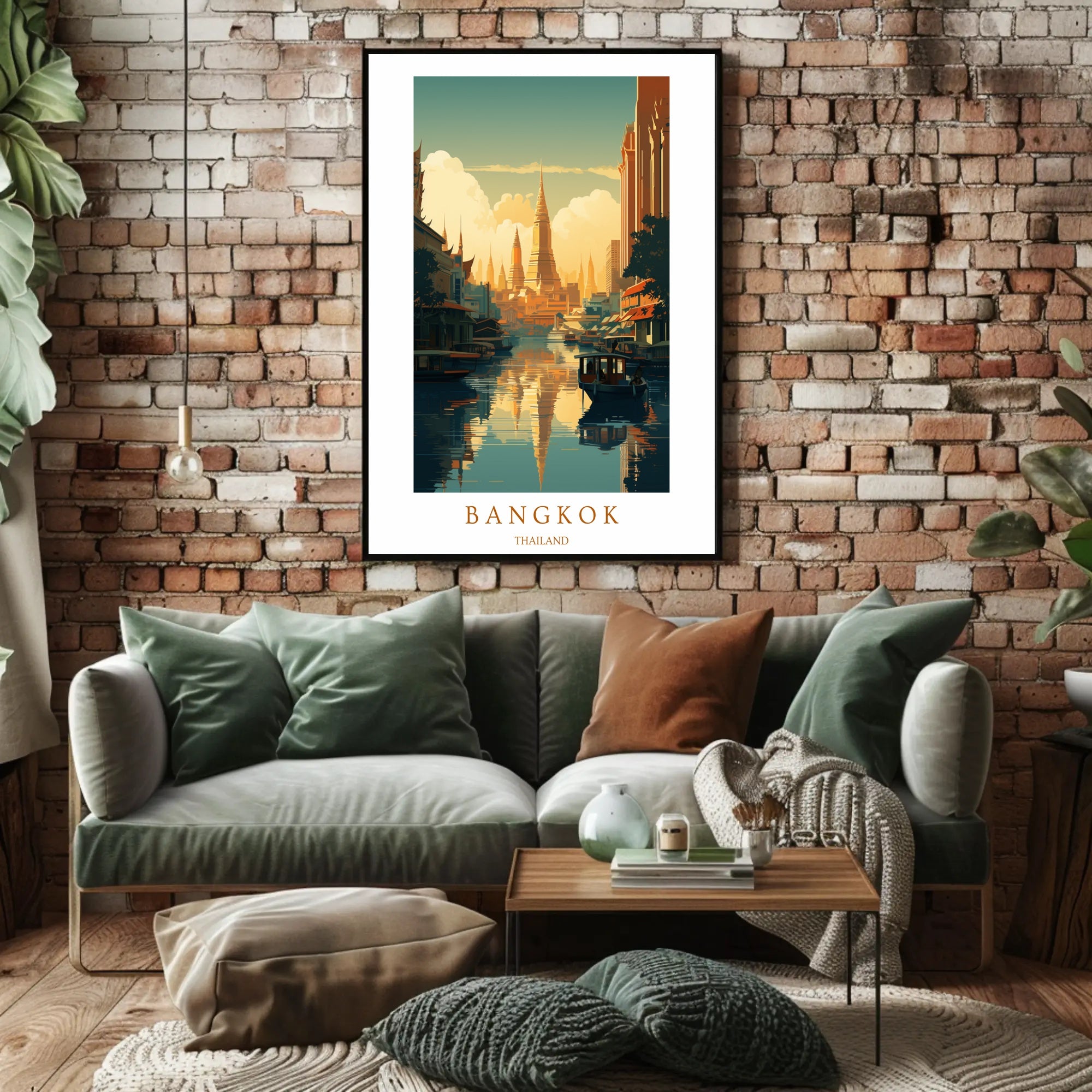 Serene Bangkok Skyline Poster PosterGoat