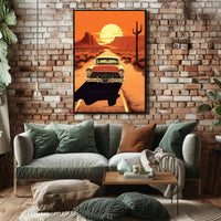 Desert Road Journey Poster