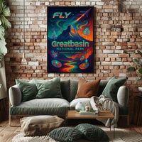 Fly to Great Basin National Park Poster